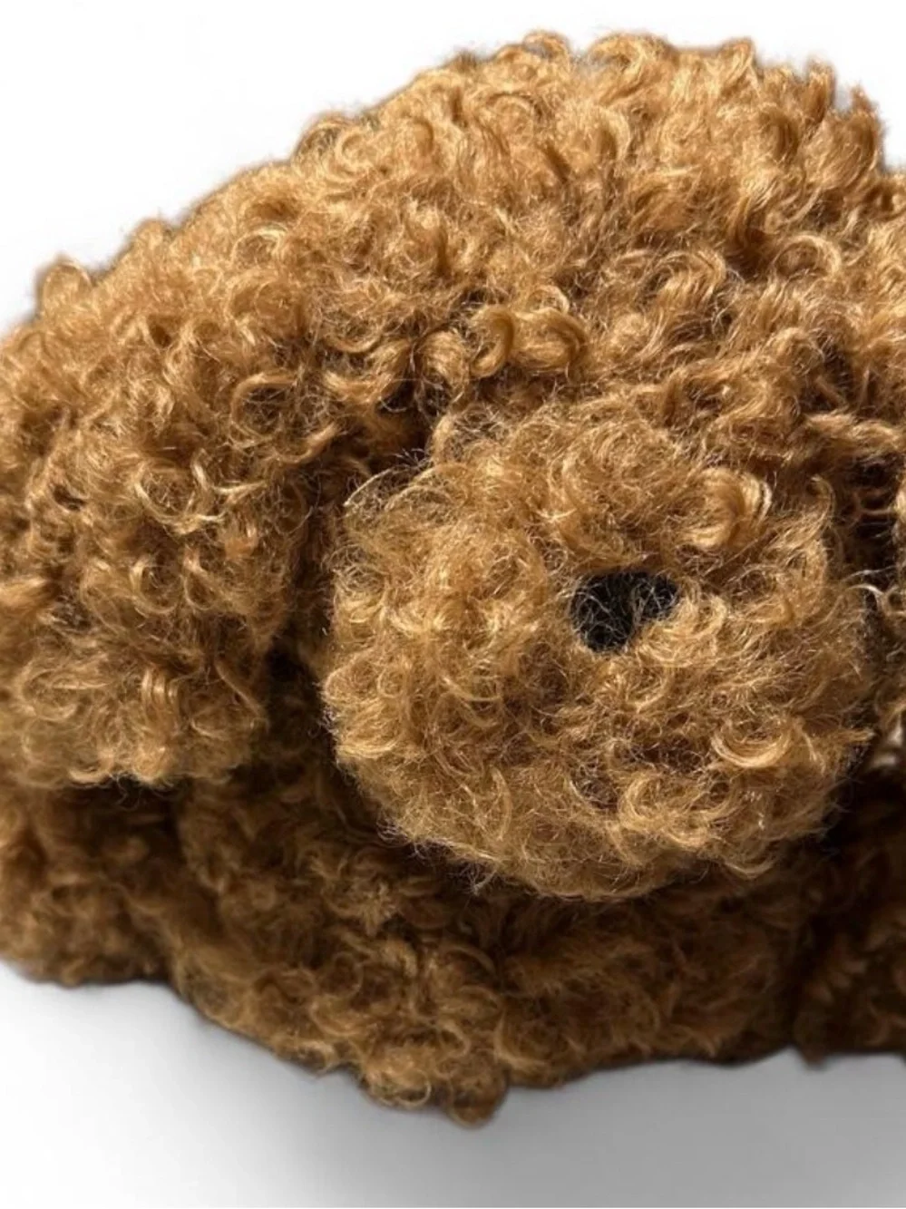 SKIMS Curly Plush Brown Small Pet Toy Pair